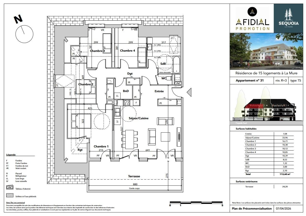 Appartement à vendre, 114m², La Mure (Alpe du Grand Serre)
