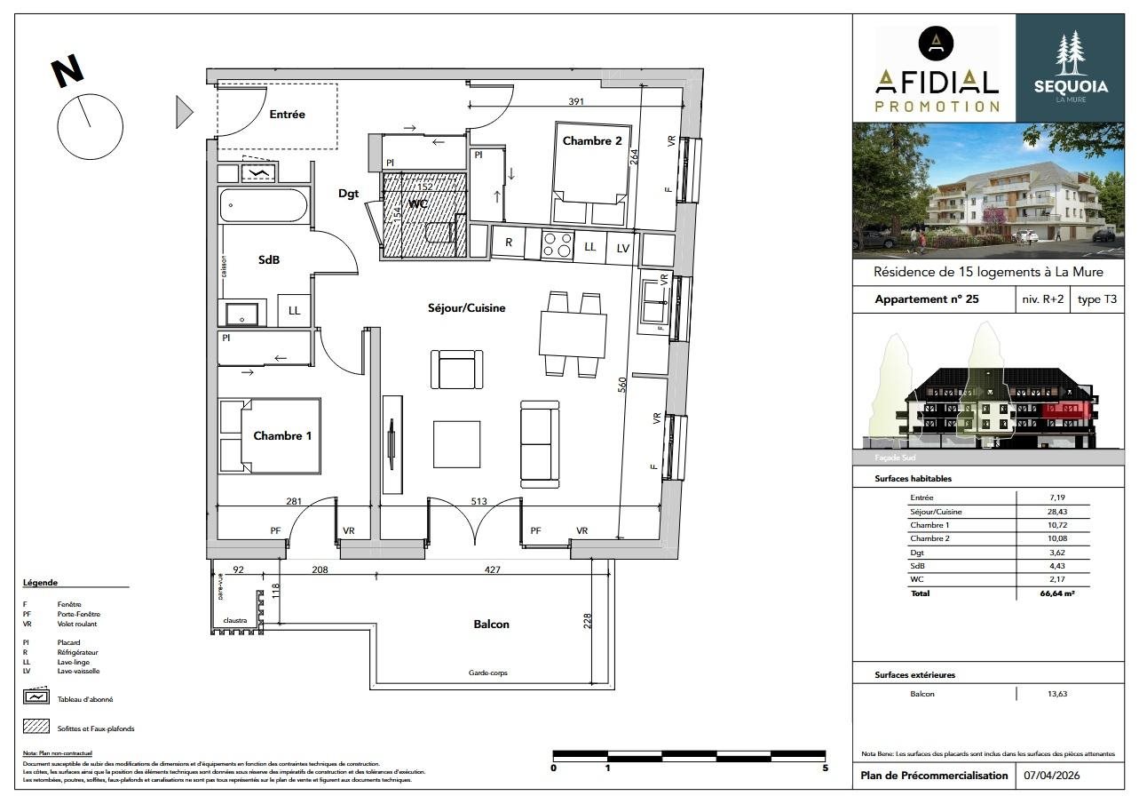Appartement à vendre, 66m², La Mure (Alpe du Grand Serre)