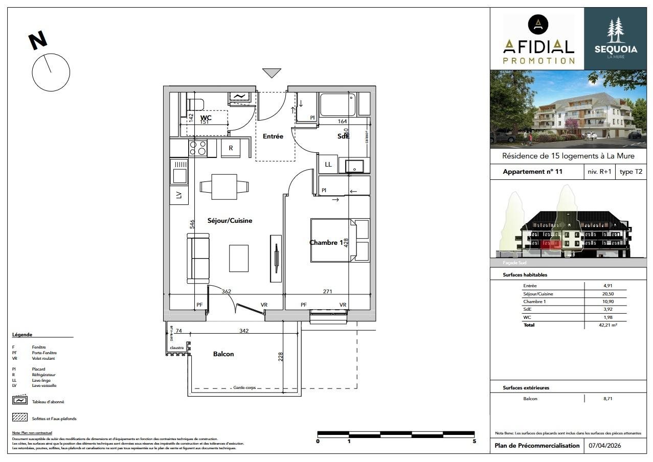 Appartement à vendre, 42m², La Mure (Alpe du Grand Serre)
