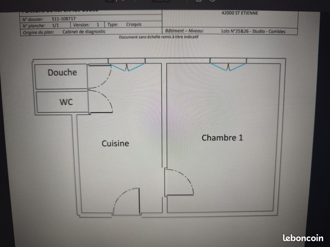 Appartement à vendre, 24m², Saint-Etienne