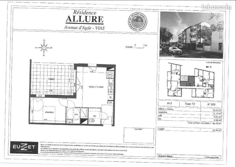 Appartement à louer, 41m², Vias