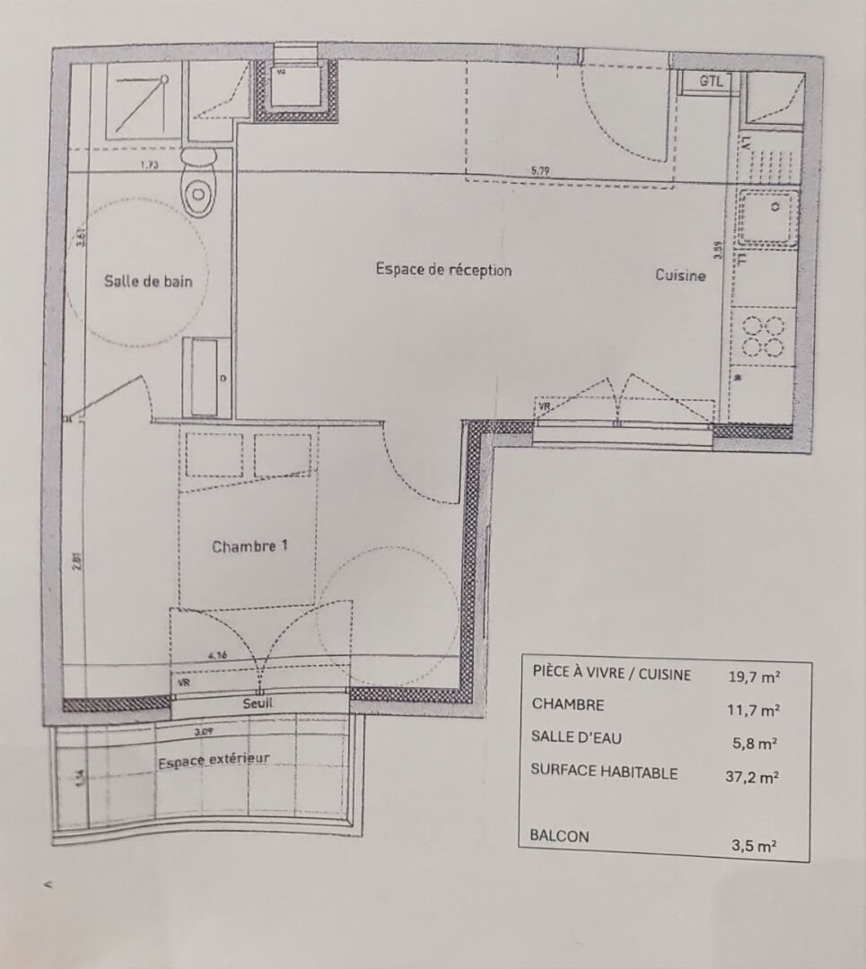 Appartement à vendre, 37m², Noisy-le-Sec