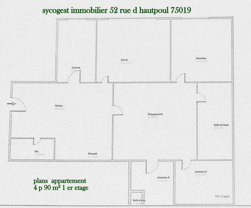 Appartement à vendre, 90m², Noisy-le-Sec