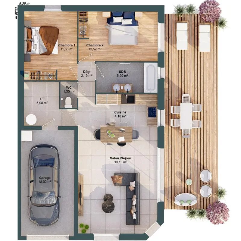 Maison à vendre, 74m², Ploubazlanec
