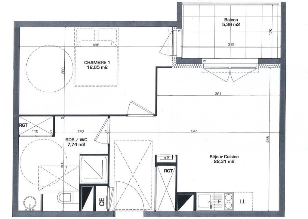 Appartement à vendre, 43m², Villeurbanne