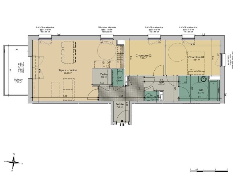 Appartement à vendre, 75m², Wambrechies
