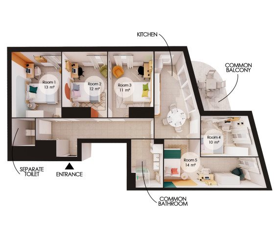 Appartement à louer, 91m², Villeurbanne