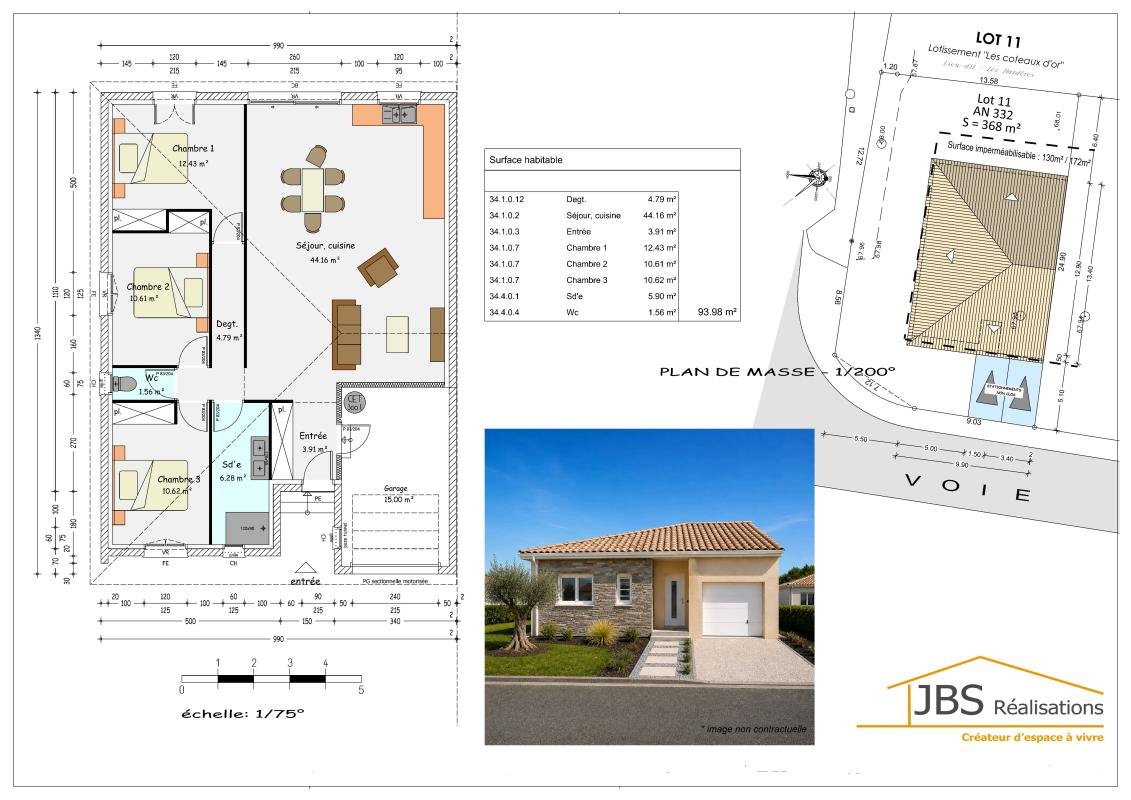 Maison à vendre, 94m², Pézilla-la-Rivière