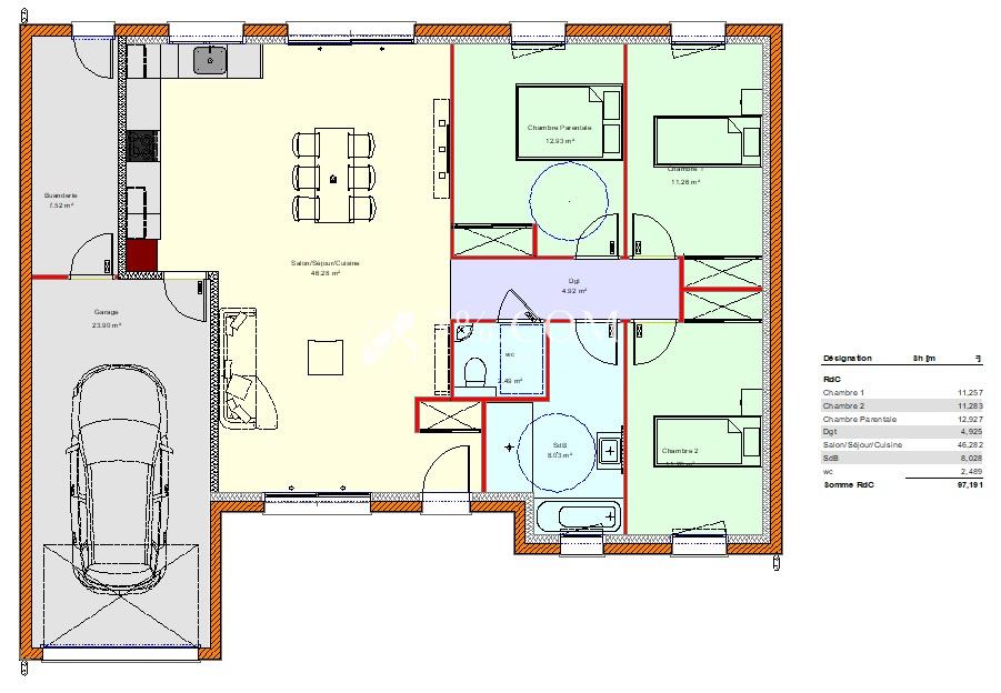 Maison à vendre, 100m², Damelevières