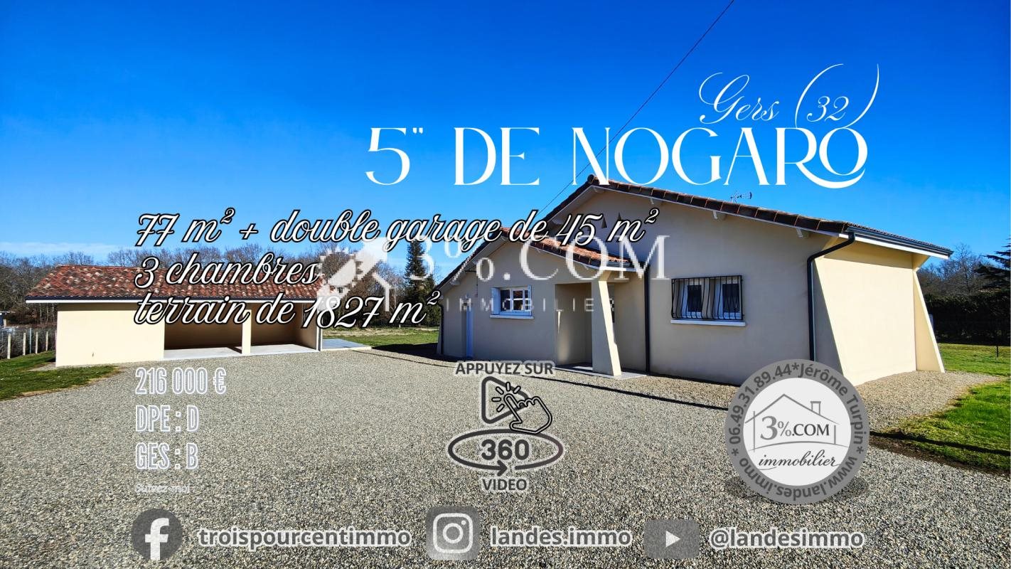 Maison à vendre, 77m², Nogaro