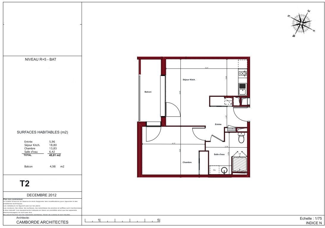 Appartement à vendre, 45m², Pau