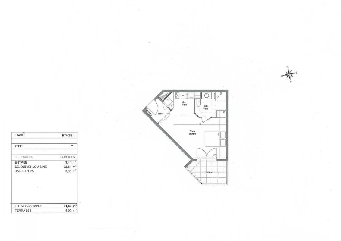 Appartement à vendre, 31m², Bouc-Bel-Air