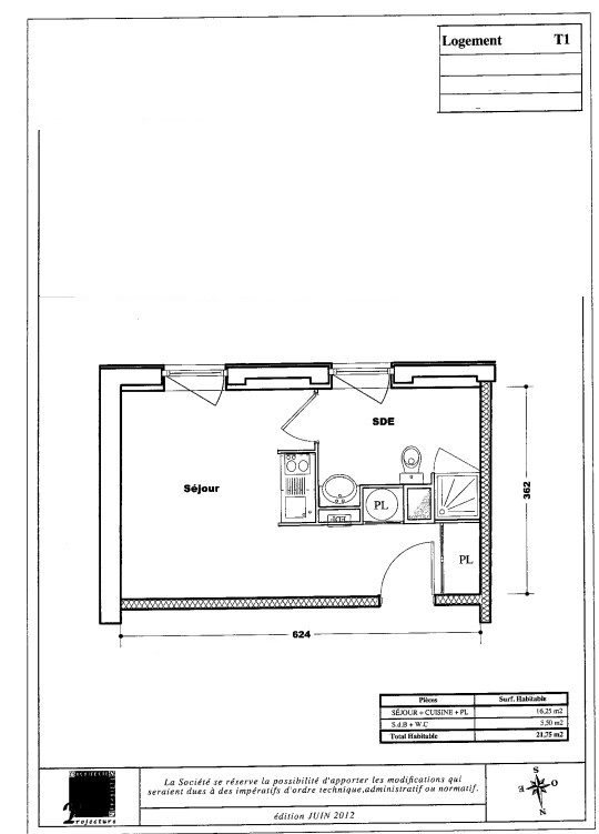 Appartement à vendre, 21m², Anzin
