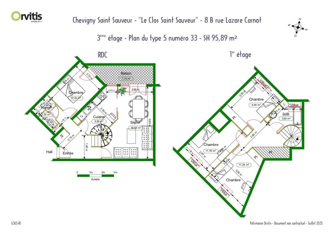 Appartement à louer, 96m², Chevigny-Saint-Sauveur