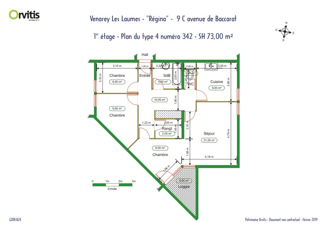Appartement à louer, 73m², Venarey-les-Laumes