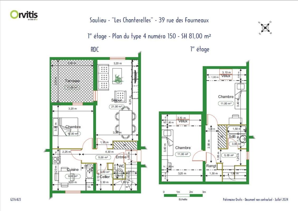 Appartement à louer, 81m², Saulieu