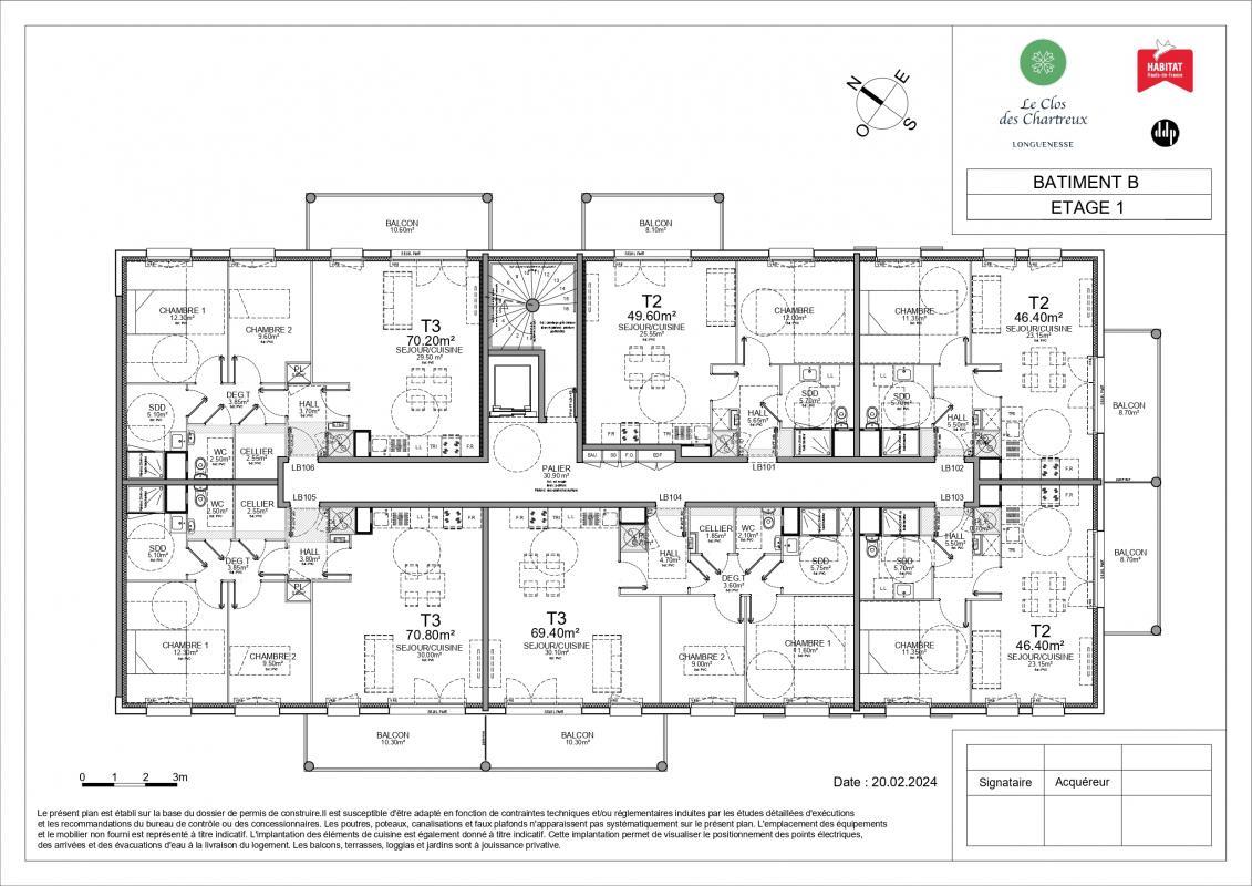Appartement à vendre, 71m², Longuenesse