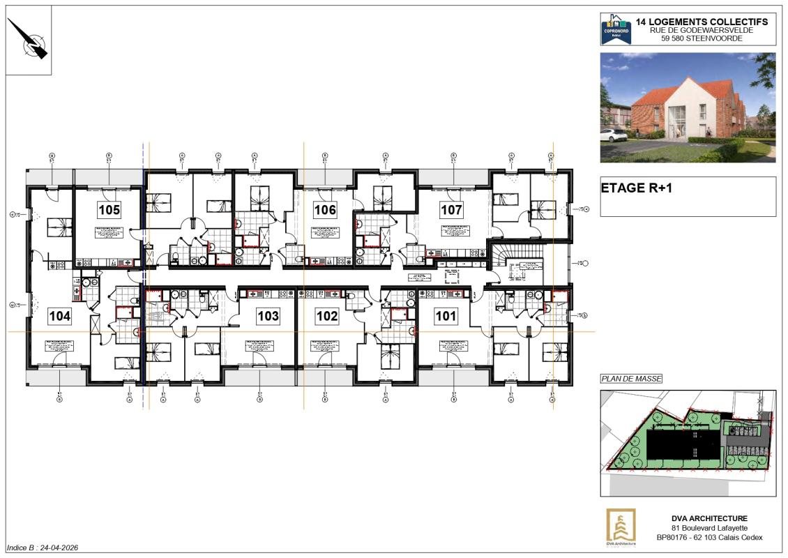 Appartement à vendre, 53m², Steenvoorde