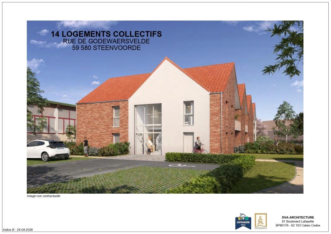 Appartement à vendre, 53m², Steenvoorde
