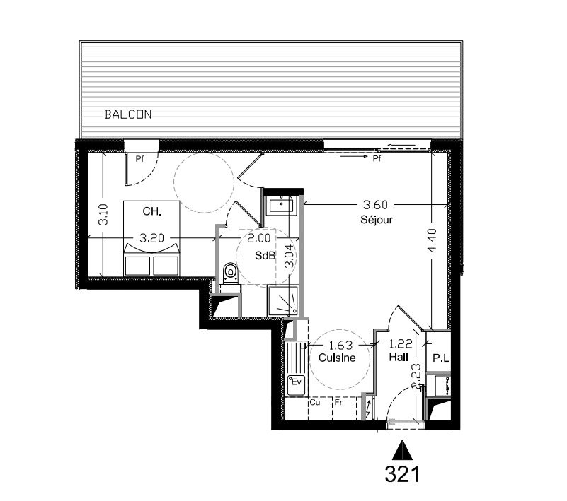Appartement à louer, 42m², Tassin-la-Demi-Lune