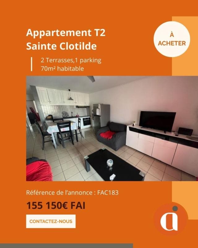 Appartement à vendre, 70m², Saint-Denis