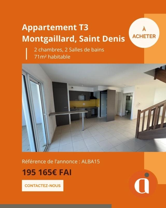 Appartement à vendre, 71m², Saint-Denis