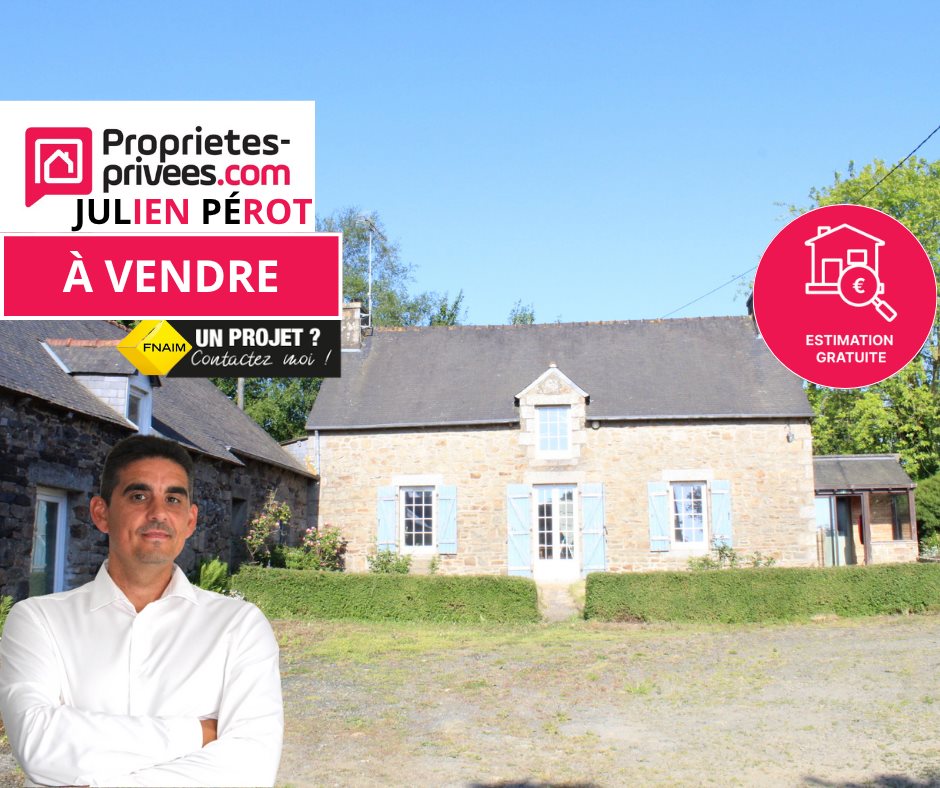 Maison à vendre, 60m², Saint-Brandan