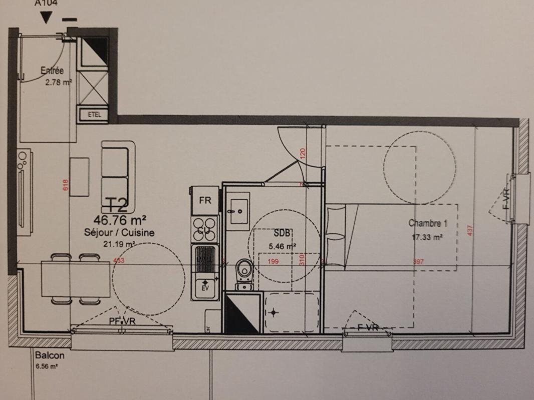 Appartement à vendre, 47m², Wervicq-Sud