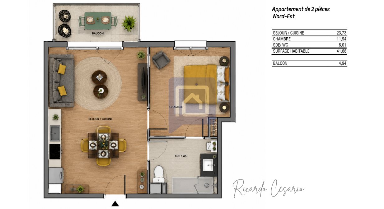 Appartement à vendre, 41m², Quimper