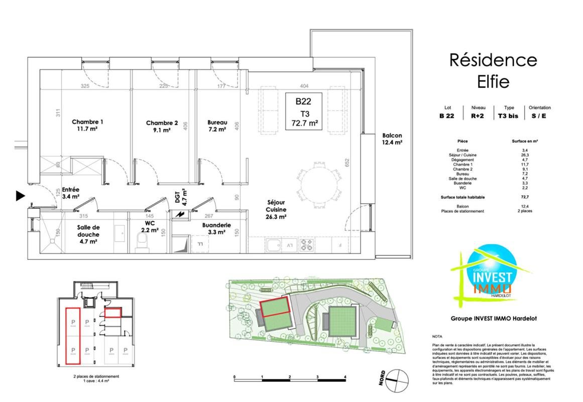 Appartement à vendre, 73m², Neufchâtel-Hardelot