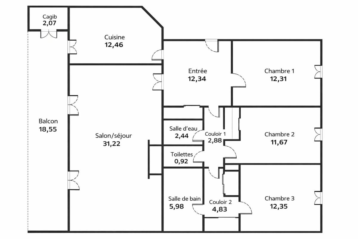 Appartement à vendre, 110m², Charbonnières-les-Bains