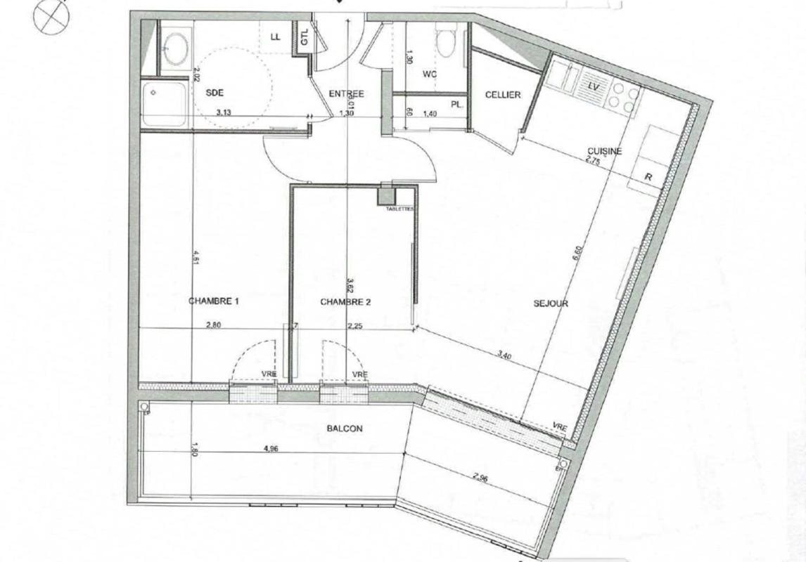Appartement à vendre, 56m², Nantes