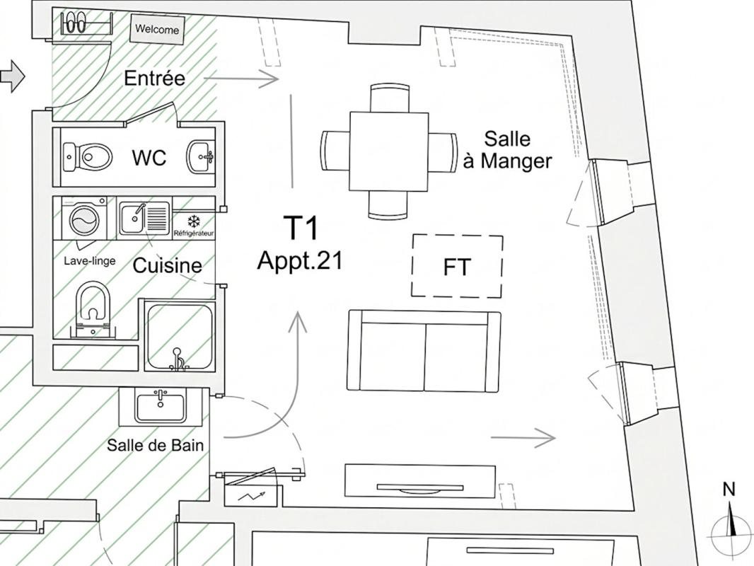 Appartement à vendre, 29m², Samatan