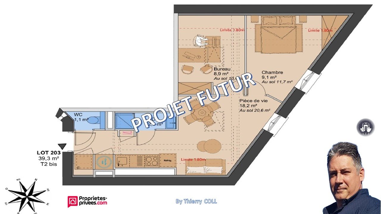 Appartement à vendre, 39m², Lyon 3ème