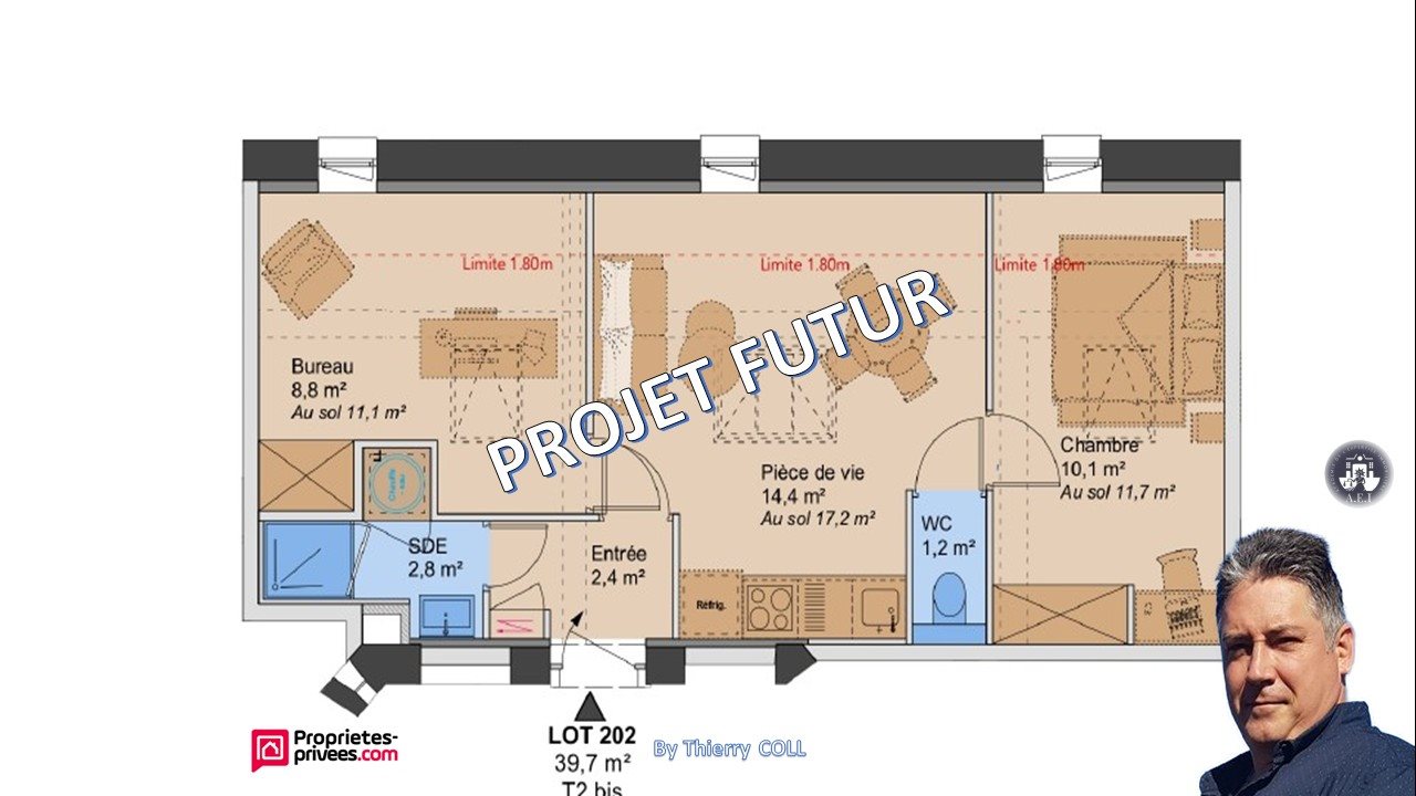 Appartement à vendre, 39m², Lyon 3ème