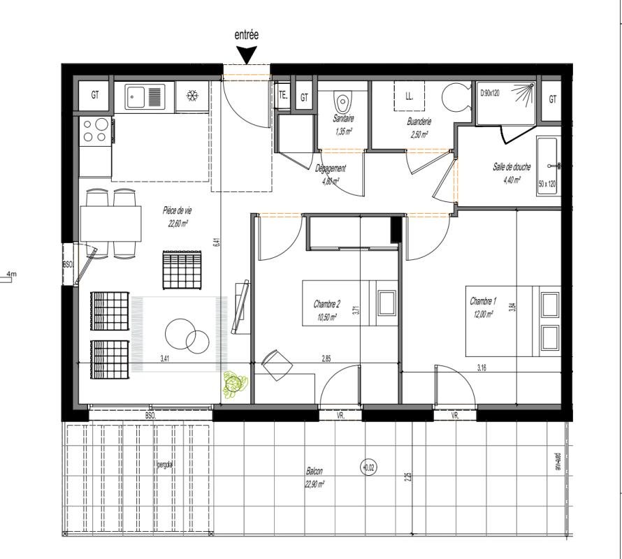 Appartement à vendre, 59m², Sathonay-Village