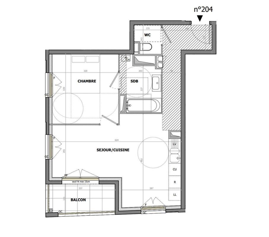 Appartement à vendre, 44m², Fontaines-sur-Saône