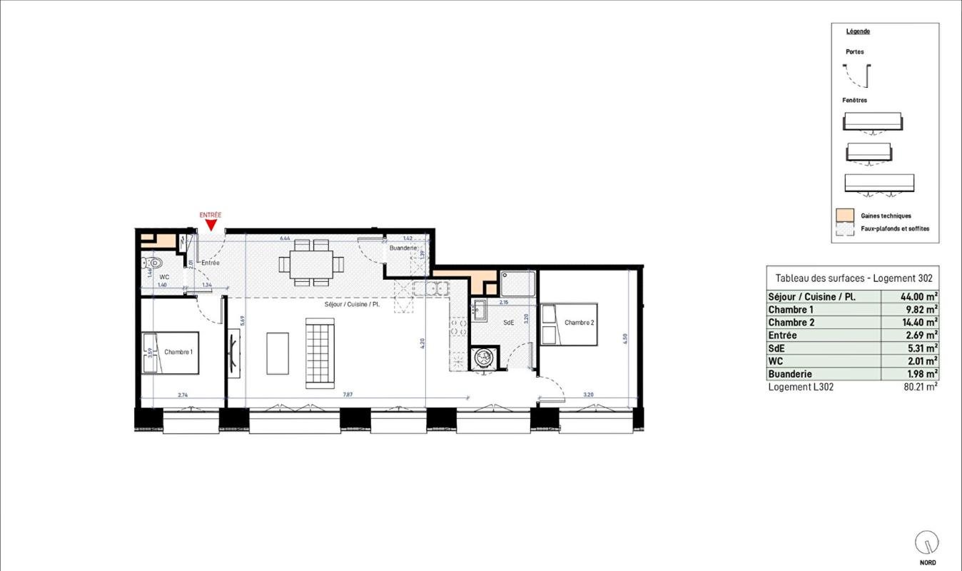 Appartement à vendre, 80m², Béziers