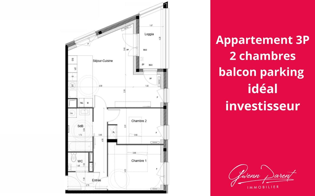 Appartement à vendre, 62m², Palaiseau