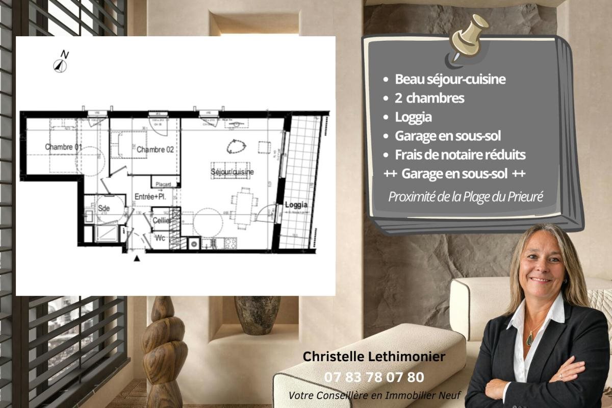 Appartement à vendre, 72m², Dinard