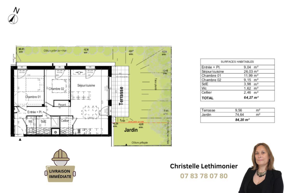 Appartement à vendre, 64m², Dinard