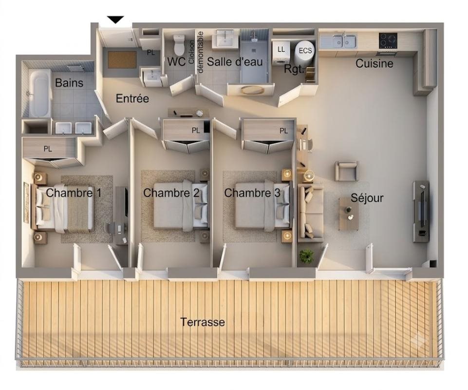 Appartement à vendre, 84m², Valras-Plage