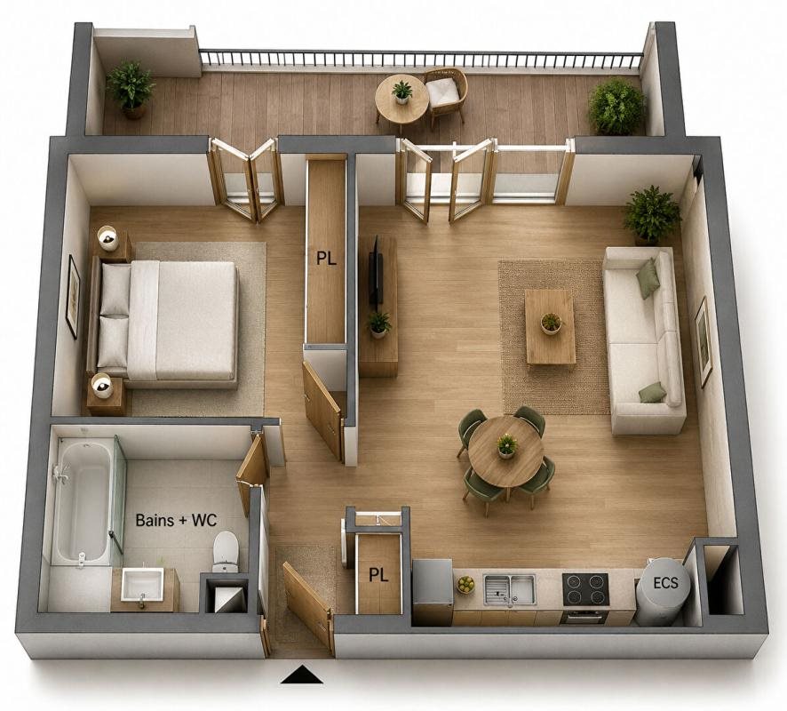 Appartement à vendre, 43m², Valras-Plage