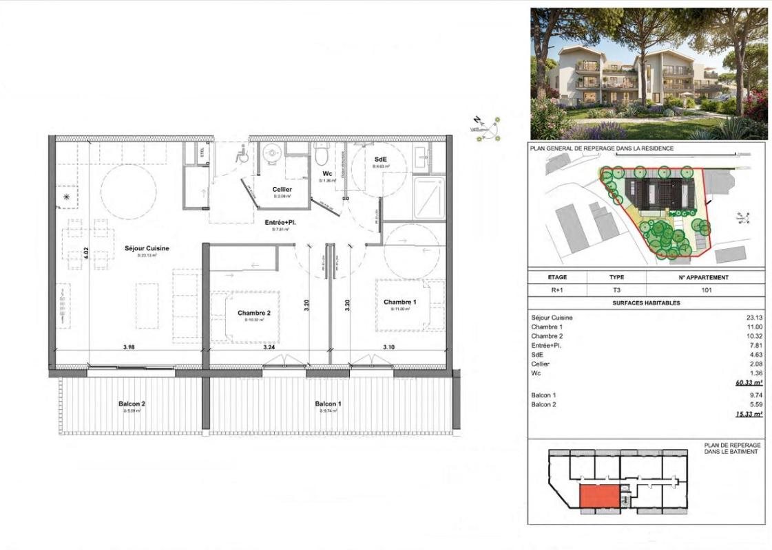 Appartement à vendre, 60m², Leucate