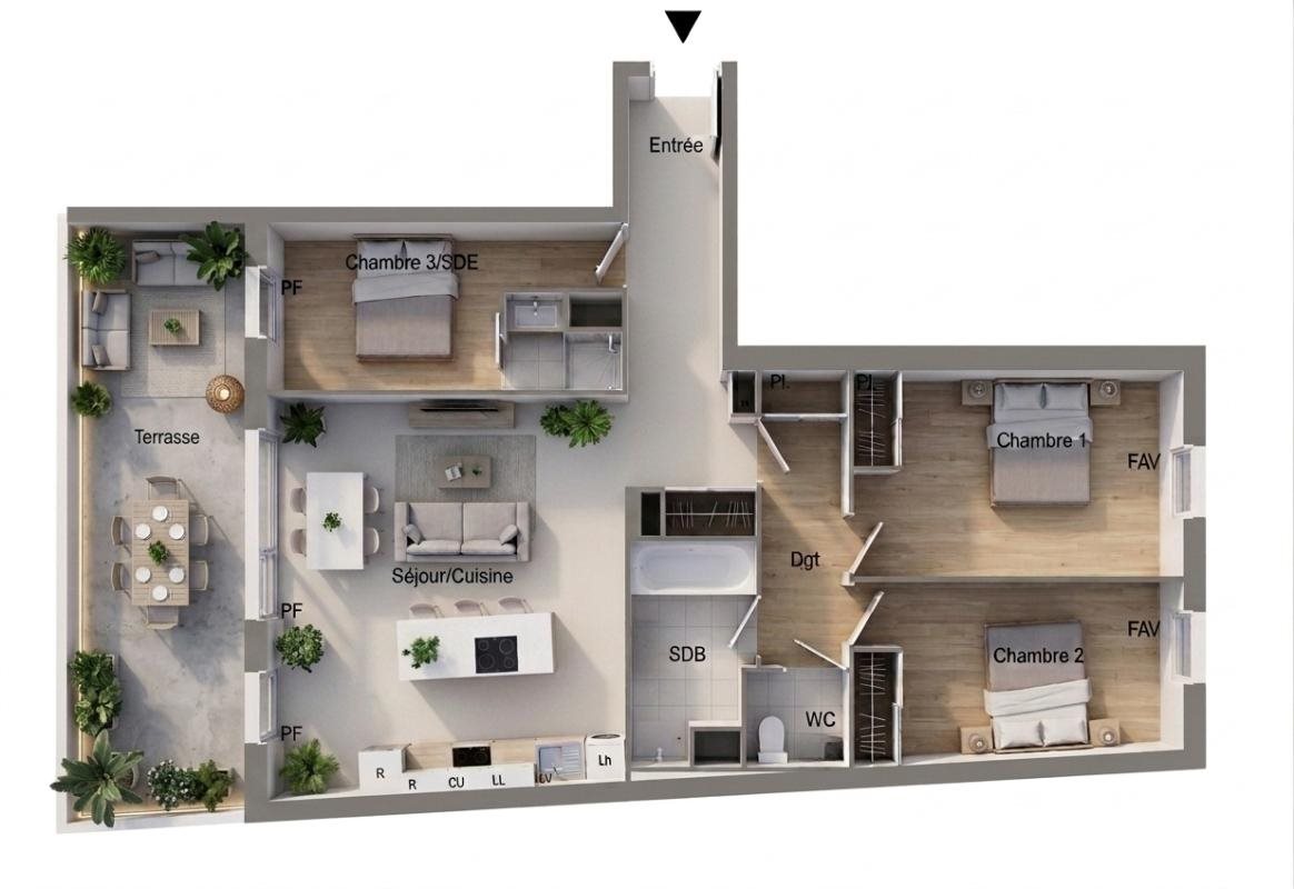 Appartement à vendre, 79m², Béziers