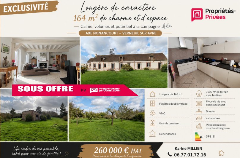 Maison à vendre, 164m², Dampierre-sur-Avre
