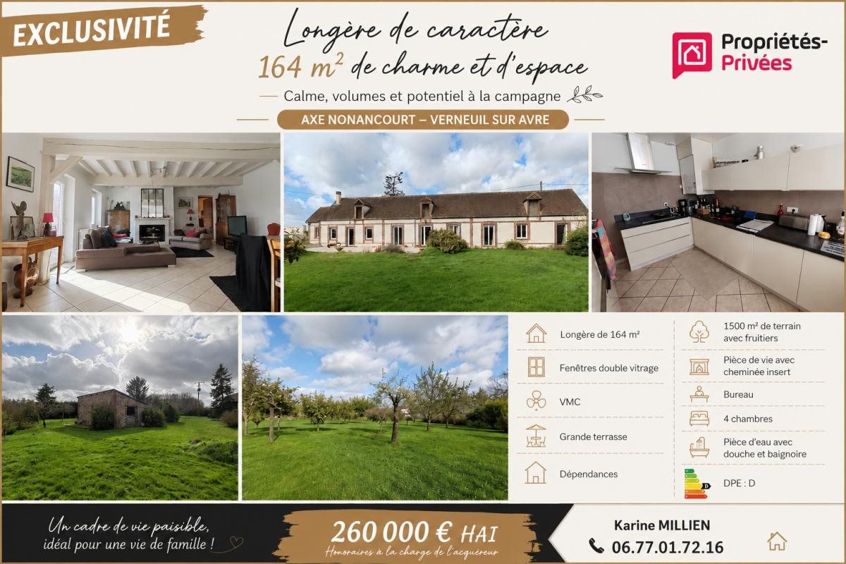 Maison à vendre, 164m², Dampierre-sur-Avre