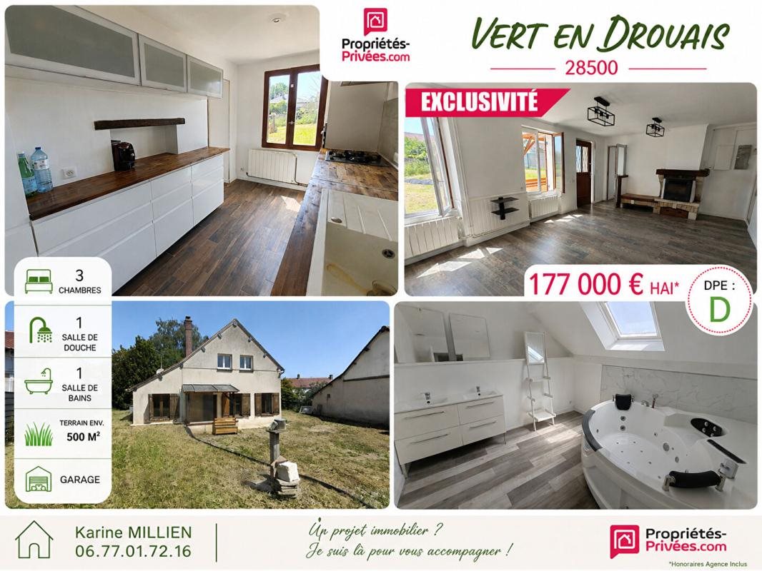 Maison à vendre, 80m², Vert-en-Drouais