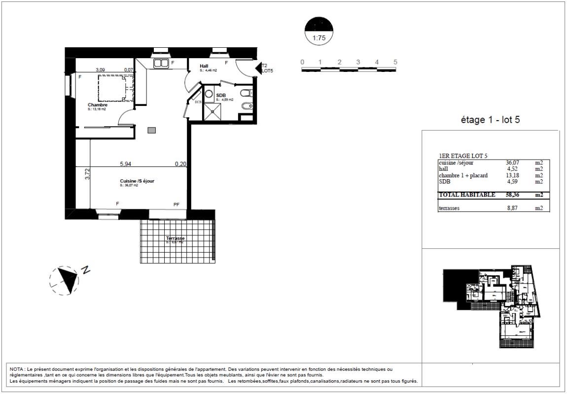 Appartement à vendre, 58m², Agay