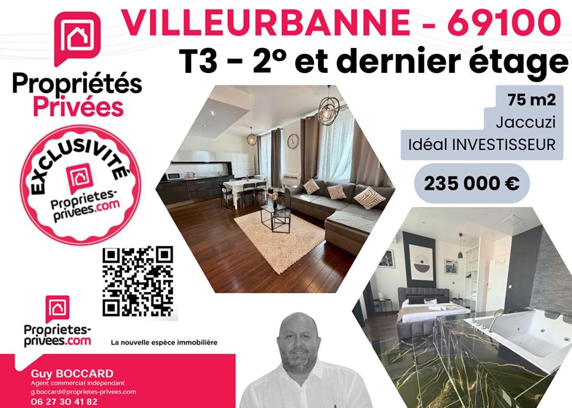 Appartement à vendre, 74m², Villeurbanne